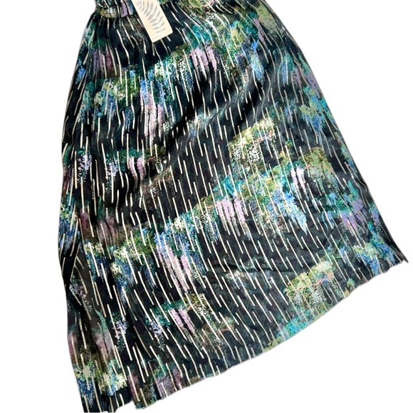 💚🖤𝐍𝐖𝐓 𝐀𝐈𝐋𝐀𝐍𝐓𝐎 2pc Tropical sheer blouse PLUS skirt✵ RARE✵ - Picture 3 of 8